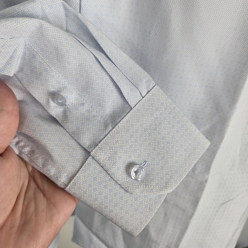 Tom Baine Pergormance Light Blue Men's Shirt XL - Picture 7 of 8